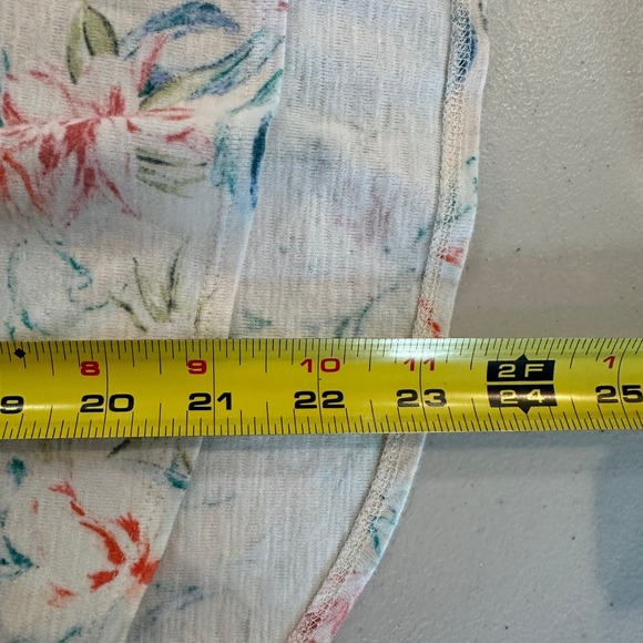 Tommy Bahama Womens Floral Print Cotton 3/4 Sleeve Top XS TP - Picture 9 of 9